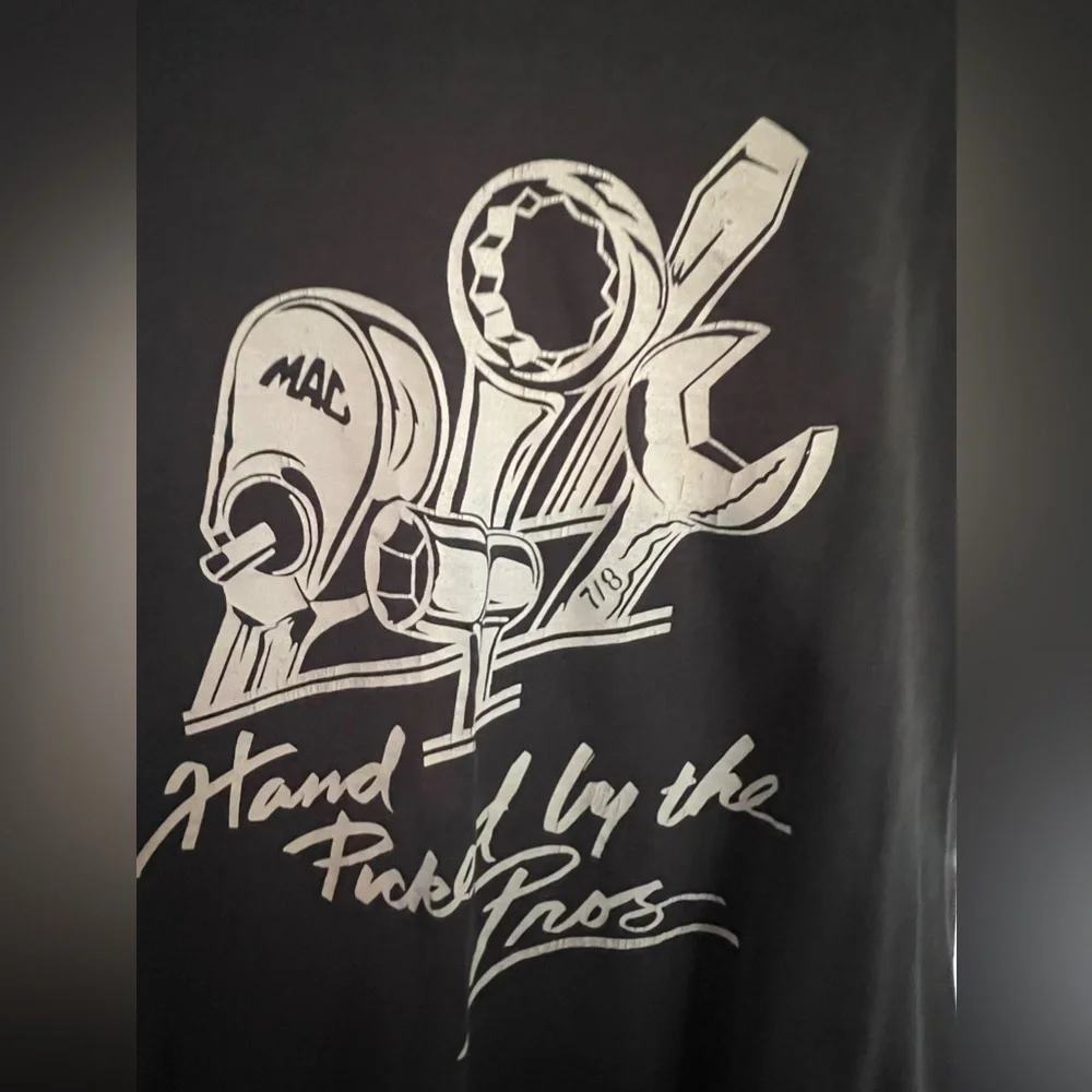 Vintage Swingster Sz L MAC TOOLS Hand picked by the pros Black T-shirt - Picture 1 of 9